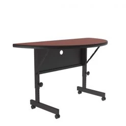 Correll, Inc. Deluxe Adjustable Height Flip Top Training Table, 24" W, 48" L, High Pressure Laminate Top, Cherry 15 Correll, Inc. Deluxe Adjustable Height Flip Top Training Table, 24" W, 48" L, High Pressure Laminate Top, Cherry -Kitchen & Dining Furniture Sales Store Grainger FT2448HRxx21xx02xx8b3f7f