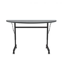 Correll, Inc. Deluxe Adjustable Height Flip Top Training Table, 24" W, 48" L, Melamine Laminate Top, Gray Granite -Kitchen & Dining Furniture Sales Store Grainger FT2448MRxx15xx08xx1584d7