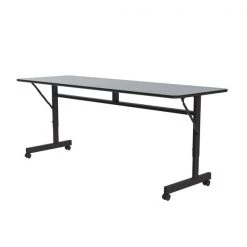 Correll, Inc. Deluxe Adjustable Height Flip Top Training Table, 24" W, 72" L, Melamine Laminate Top, Gray Granite 14 Correll, Inc. Deluxe Adjustable Height Flip Top Training Table, 24" W, 72" L, Melamine Laminate Top, Gray Granite -Kitchen & Dining Furniture Sales Store Grainger FT2472Mxx15xx03xx827347