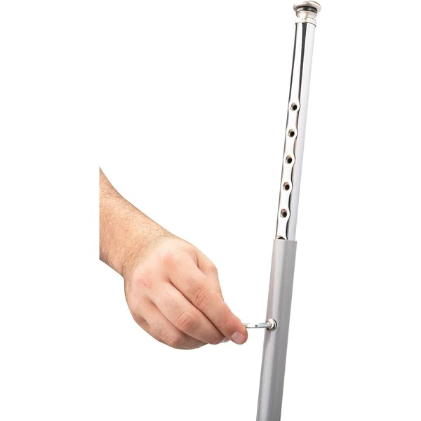 National Public Seating Round Stool with Backrest, Height 19" to 27"Gray 10 National Public Seating Round Stool with Backrest, Height 19" to 27"Gray - Image 8