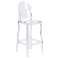Flash Furniture Ghost Barstool, Oval Back -Kitchen & Dining Furniture Sales Store Grainger OWxxGHOSTBACKxx29xxGGxx71bfb3