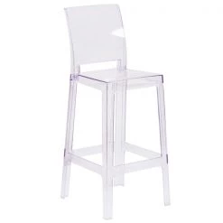 Flash Furniture Ghost Barstool, Square Back -Kitchen & Dining Furniture Sales Store Grainger OWxxSQUAREBACKxx29xxGGxx403f3b