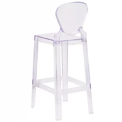 Flash Furniture Ghost Barstool, Tear Back -Kitchen & Dining Furniture Sales Store Grainger OWxxTEARBACKxx29xxGGxxinset2xx0a9890