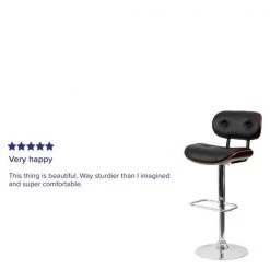 Flash Furniture Wood Barstool, Walnut, Tufted, Black 18 Flash Furniture Wood Barstool, Walnut, Tufted, Black -Kitchen & Dining Furniture Sales Store Grainger SDxx2228xxWALxxGGxxREVIEWxxb7d325