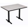 Rectangle KFI Mode 30" x 60" Conference Table, Grey Nebula Finish, Black T-leg Base, Bistro Height 2 Rectangle KFI Mode 30" x 60" Conference Table, Grey Nebula Finish, Black T-leg Base, Bistro Height -Kitchen & Dining Furniture Sales Store Grainger T3060 B2065 BK GYN 1