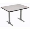 Rectangle KFI Mode 30" x 60" Conference Table, Grey Nebula Finish, Silver T-leg Base, Bistro Height 2 Rectangle KFI Mode 30" x 60" Conference Table, Grey Nebula Finish, Silver T-leg Base, Bistro Height -Kitchen & Dining Furniture Sales Store Grainger T3060 B2065 SL GYN 1