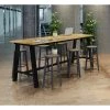 KFI Midtown 3 x 10 FT Conference Table, Natural Finish, Standard Height, 36 W, 120 L, 30 H, Natural