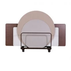 Correll, Inc. Table Truck for Round or Recatangle Folding Tables, 28" W, 48" L, Walnut -Kitchen & Dining Furniture Sales Store Grainger T4896Uxx01xx07xx44b59a