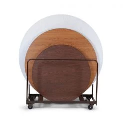 Correll, Inc. Table Truck for Round Folding Tables, 28" W, 48" L, Walnut 11 Correll, Inc. Table Truck for Round Folding Tables, 28" W, 48" L, Walnut -Kitchen & Dining Furniture Sales Store Grainger T6060xx01xx07xx63dc85