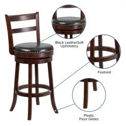 Flash Furniture Wood Barstool, Cappuccino, 30" -Kitchen & Dining Furniture Sales Store Grainger TAxx16029xxCAxxGGxxinset4xx5fb501