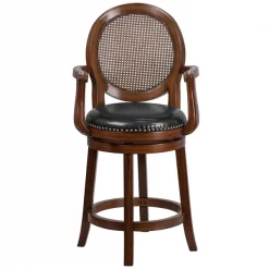 Flash Furniture Expresso Wood Stool w/Arms, 26" 19 Flash Furniture Expresso Wood Stool w/Arms, 26" -Kitchen & Dining Furniture Sales Store Grainger TAxx550426xxExxCTRxxGGxxinset3xx3e6161