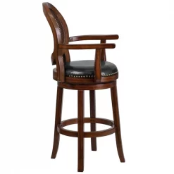 Flash Furniture Wood Stool w/Arms, Expresso, 30" -Kitchen & Dining Furniture Sales Store Grainger TAxx550430xxExxGGxxinset1xx65e9d7