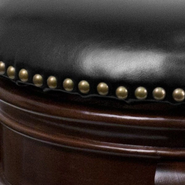 Flash Furniture Backless Stool, Cappuccino, 24", Seat Height Range: 25" 5 Flash Furniture Backless Stool, Cappuccino, 24", Seat Height Range: 25" - Image 3