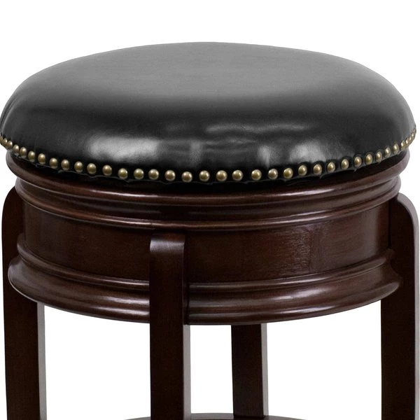 Flash Furniture Backless Stool, Cappuccino, 24", Seat Height Range: 25" 12 Flash Furniture Backless Stool, Cappuccino, 24", Seat Height Range: 25" - Image 10