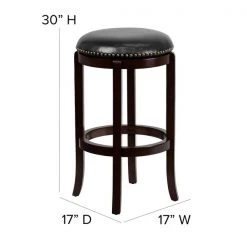 Flash Furniture Backless Stool, Cappuccino, 29", Seat Height Range: 30" -Kitchen & Dining Furniture Sales Store Grainger TAxx68929xxCAxxGGxxDIMSxx25ac04