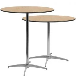 Flash Furniture Pub Table w/2 Columns, Rnd, Brchwd Top, 36", 36" W, 36" L, 42" H, Wood Top, Wood Grain 19 Flash Furniture Pub Table w/2 Columns, Rnd, Brchwd Top, 36", 36" W, 36" L, 42" H, Wood Top, Wood Grain -Kitchen & Dining Furniture Sales Store Grainger XAxx36xxCOTAxxGGxxinset1xx11f42f