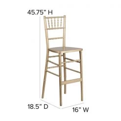 Flash Furniture Chiavari Barstool, Gold, Wood -Kitchen & Dining Furniture Sales Store Grainger XAxxCHxxBARxxGOxxGGxxDIMSxxcf395c