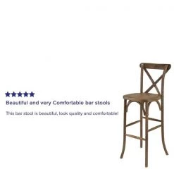 Flash Furniture Barstool, Antique, Cross Back 14 Flash Furniture Barstool, Antique, Cross Back -Kitchen & Dining Furniture Sales Store Grainger XAxxXxxBARxxGOxxGGxxREVIEWxxcccfd7
