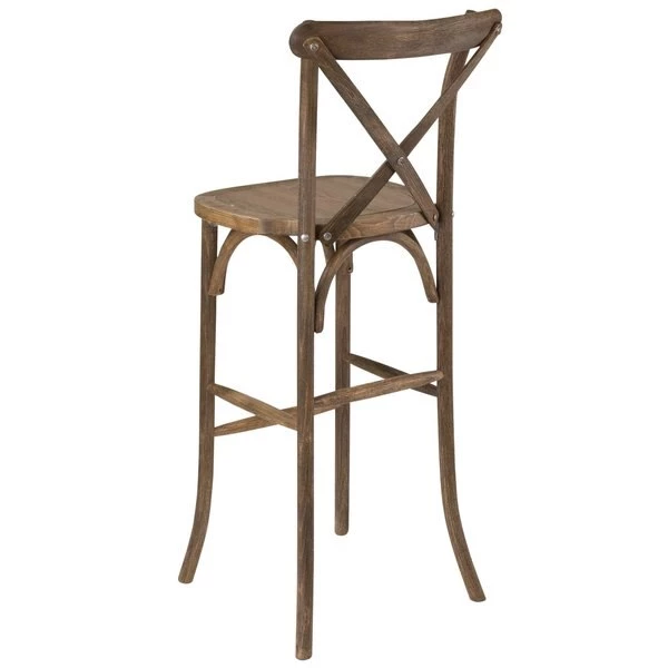 Flash Furniture Barstool, Antique, Cross Back 11 Flash Furniture Barstool, Antique, Cross Back - Image 9