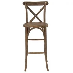 Flash Furniture Barstool, Antique, Cross Back 21 Flash Furniture Barstool, Antique, Cross Back -Kitchen & Dining Furniture Sales Store Grainger XAxxXxxBARxxGOxxGGxxinset3xx690087