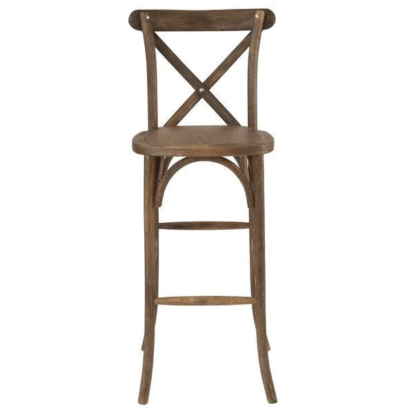 Flash Furniture Barstool, Antique, Cross Back 12 Flash Furniture Barstool, Antique, Cross Back - Image 10