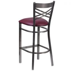 Flash Furniture Restaurant Barstool, Metl X Bck, Burg Vny 14 Flash Furniture Restaurant Barstool, Metl X Bck, Burg Vny -Kitchen & Dining Furniture Sales Store Grainger XUxx6F8BxxCLRxxBARxxBURVxxGGxxinset2xx634313