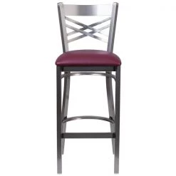 Flash Furniture Restaurant Barstool, Metl X Bck, Burg Vny 11 Flash Furniture Restaurant Barstool, Metl X Bck, Burg Vny -Kitchen & Dining Furniture Sales Store Grainger XUxx6F8BxxCLRxxBARxxBURVxxGGxxinset3xx7421c9