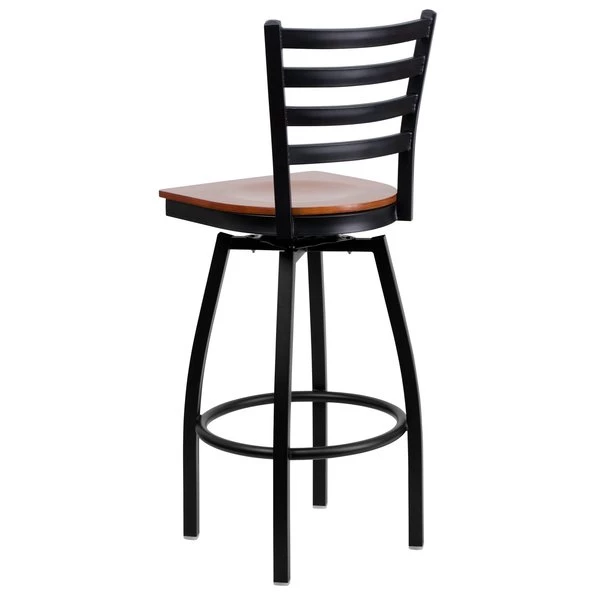 Flash Furniture Restaurant Stool, Ladder Back, Chy Seat, Frame Material: Metal 11 Flash Furniture Restaurant Stool, Ladder Back, Chy Seat, Frame Material: Metal - Image 9