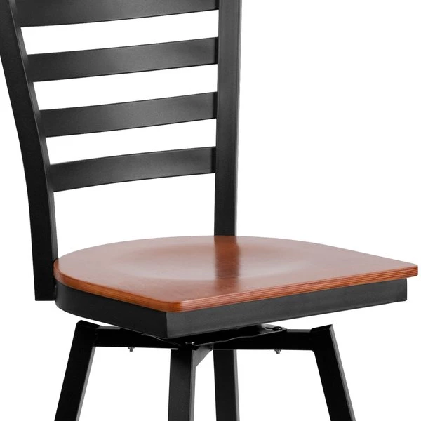Flash Furniture Restaurant Stool, Ladder Back, Chy Seat, Frame Material: Metal 12 Flash Furniture Restaurant Stool, Ladder Back, Chy Seat, Frame Material: Metal - Image 10