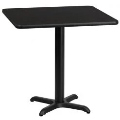 Flash Furniture Square Laminate Table Top, 30" W, 30" L, 31.125" H, Laminate Top, Wood Grain -Kitchen & Dining Furniture Sales Store Grainger XUxxBLKTBxx3030xxT2222xxGGxx10df06