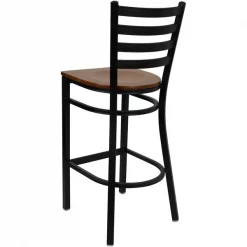 Flash Furniture Restaurant Stool, Ladder Back, Chy Seat -Kitchen & Dining Furniture Sales Store Grainger XUxxDG697BLADxxBARxxCHYWxxGGxxinset2xxf22198