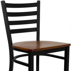 Flash Furniture Restaurant Stool, Ladder Back, Chy Seat -Kitchen & Dining Furniture Sales Store Grainger XUxxDG697BLADxxBARxxCHYWxxGGxxinset5xx0781e6