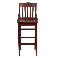 Flash Furniture Barstool, Mahogany Wood -Kitchen & Dining Furniture Sales Store Grainger XUxxDGxxW0006BARxxMAHxxGGxxinset3xxf2e221