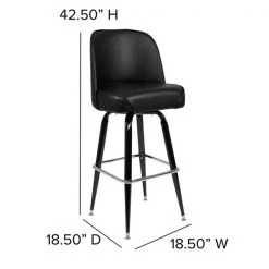 Flash Furniture Metal Barstool w/Swivel Bucket Seat -Kitchen & Dining Furniture Sales Store Grainger XUxxFxx125xxGGxxDIMSxx1928b4