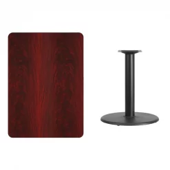 Flash Furniture Rectangle Laminate Table, 30" W, 42" L, 31.125" H, Laminate Top, Wood Grain -Kitchen & Dining Furniture Sales Store Grainger XUxxMAHTBxx3042xxTR24xxGGxxinset1xx83d52c