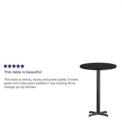 Flash Furniture Round Laminate Table Top, 30" W, 30" L, 43.125" H, Laminate Top, Wood Grain 8 Flash Furniture Round Laminate Table Top, 30" W, 30" L, 43.125" H, Laminate Top, Wood Grain -Kitchen & Dining Furniture Sales Store Grainger XUxxRDxx30xxBLKTBxxT2222BxxGGxxREVIEWxx8cb39c