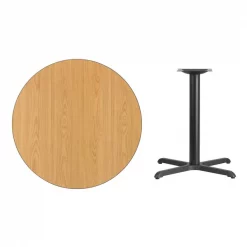 Flash Furniture Round Natural Laminate Table, Natural -Kitchen & Dining Furniture Sales Store Grainger XUxxRDxx36xxNATTBxxT3030xxGGxxinset1xx291b7c