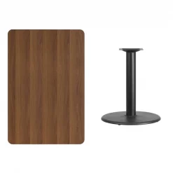 Flash Furniture Rectangle Laminate Table, 30" W, 45" L, 31.125" H, Laminate Top, Wood Grain -Kitchen & Dining Furniture Sales Store Grainger XUxxWALTBxx3045xxTR24xxGGxxinset1xx28bb6d