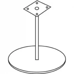 Round Lorell Essentials Conference Table Base, 24 W, 24 L, 29 H, Wood Top, Black -Kitchen & Dining Furniture Sales Store Grainger fdd4820fd3d18759aa025c4ef41decabxx0588eb