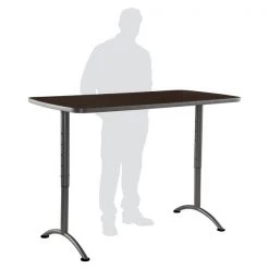 Iceberg Rectangle ARCâ„¢ Height Adjustable Table, Walnut /Gray Leg - 30" x 60", 60" W, 60" L, 30" to 42" H -Kitchen & Dining Furniture Sales Store Grainger fe998486b5bab89f742e990dceeff020xxc3696f