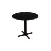Holland Bar Stool Co. 30" 211 Black Table, 30" dia. Top
