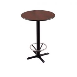 Holland Bar Stool Co. 42" 211 Black Table, 24" dia. Top, Foot Ring -Kitchen & Dining Furniture Sales Store Holland20Bar20Stool20Co 211 22BW24R MFTRG