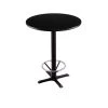 Holland Bar Stool Co. 42" 211 Black Table, 30" dia. Top, Foot Ring -Kitchen & Dining Furniture Sales Store Holland20Bar20Stool20Co 211 22BW30R BlkFTRG