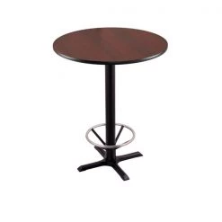 Holland Bar Stool Co. 42" 211 Black Table, 30" dia. Top, Foot Ring -Kitchen & Dining Furniture Sales Store Holland20Bar20Stool20Co 211 22BW30R MFTRG