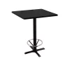 Holland Bar Stool Co. 42" 211 Black Table, 30" x 30" Square Top, Foot Ring -Kitchen & Dining Furniture Sales Store Holland20Bar20Stool20Co 211 22BW30SQ BlkFTRG