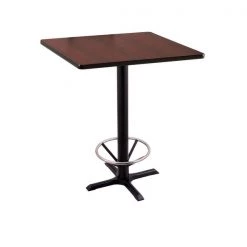 Holland Bar Stool Co. 42" 211 Black Table, 30" x 30" Square Top, Foot Ring -Kitchen & Dining Furniture Sales Store Holland20Bar20Stool20Co 211 22BW30SQ MFTRG