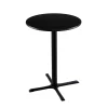 Holland Bar Stool Co. 42" 211 Black Table, 30" dia. Top -Kitchen & Dining Furniture Sales Store Holland20Bar20Stool20Co 211 30BW30R Blk 1