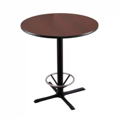 Holland Bar Stool Co. 42" 211 Black Table, 36" dia. Top, Foot Ring -Kitchen & Dining Furniture Sales Store Holland20Bar20Stool20Co 211 30BW36R MFTRG