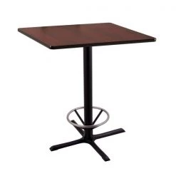 Holland Bar Stool Co. 42" 211 Black Table, 36" x 36" Square Top, Foot Ring -Kitchen & Dining Furniture Sales Store Holland20Bar20Stool20Co 211 30BW36SQ MFTRG 1