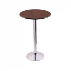 Holland Bar Stool Co. 36" 214 Chrome Table, 24" dia. Top -Kitchen & Dining Furniture Sales Store Holland20Bar20Stool20Co 214 16CH24R M